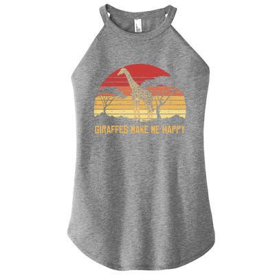 Giraffe Gift Zookeeper Gift Vintage African Sw Gift Women's Perfect Tri Rocker Tank