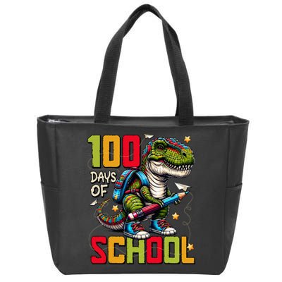 Groovy Happy 100th Day Of School For Teacher Student Zip Tote Bag