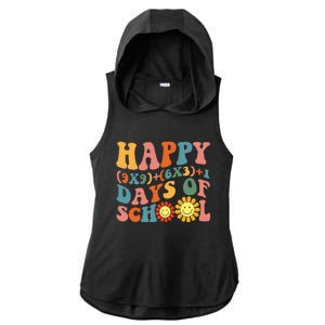 Groovy Happy 100 Days Of School Math Formula Teachers Ladies PosiCharge Tri-Blend Wicking Draft Hoodie Tank