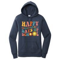 Groovy Happy 100 Days Of School Math Formula Teachers Women's Pullover Hoodie