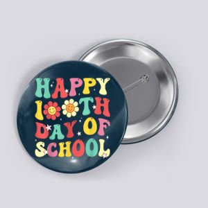 Groovy Happy 100th Day Of School Cute Students Teachers Button