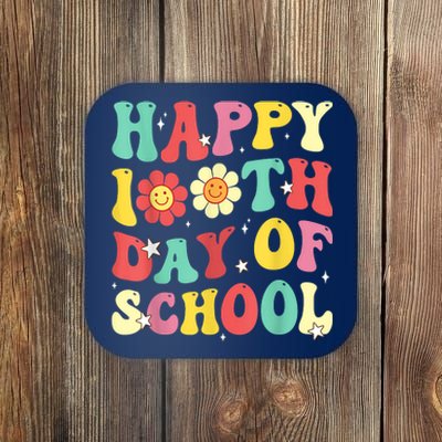 Groovy Happy 100th Day Of School Cute Students Teachers Coaster