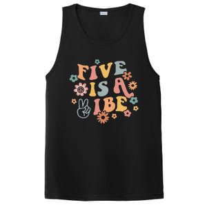 Groovy Hippie 5 Is A Vibe Boy 5th Birthday Party Decoration PosiCharge Competitor Tank