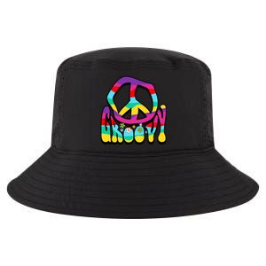 Groovy Hippie 60s 70s Peace Sign Symbol 1970s Flower Power Meaningful Gift Cool Comfort Performance Bucket Hat