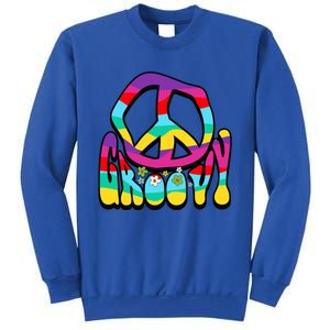 Groovy Hippie 60s 70s Peace Sign Symbol 1970s Flower Power Meaningful Gift Sweatshirt