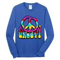 Groovy Hippie 60s 70s Peace Sign Symbol 1970s Flower Power Meaningful Gift Tall Long Sleeve T-Shirt