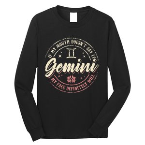 Gemini Horoscope Astrology Birthday Zodiac Sign Women Long Sleeve Shirt