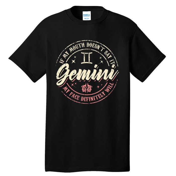 Gemini Horoscope Astrology Birthday Zodiac Sign Women Tall T-Shirt