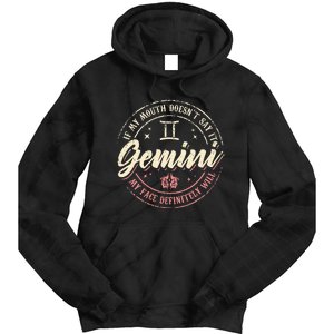 Gemini Horoscope Astrology Birthday Zodiac Sign Women Tie Dye Hoodie