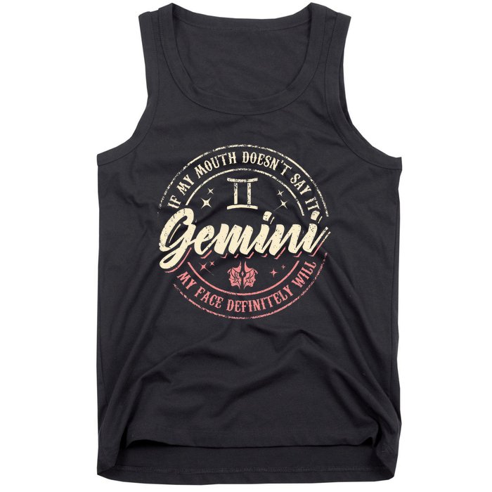 Gemini Horoscope Astrology Birthday Zodiac Sign Women Tank Top