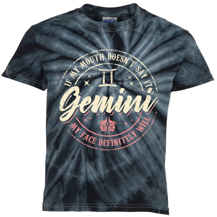 Gemini Horoscope Astrology Birthday Zodiac Sign Women Kids Tie-Dye T-Shirt