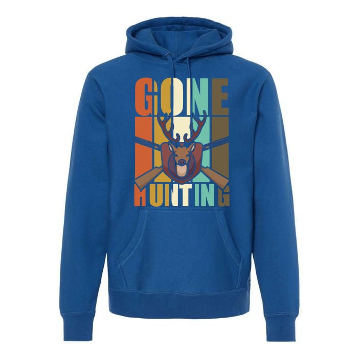 Gone Hunting Animal Deer Hunter Lovers Gift Premium Hoodie