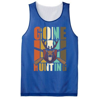 Gone Hunting Animal Deer Hunter Lovers Gift Mesh Reversible Basketball Jersey Tank