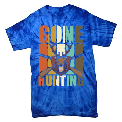 Gone Hunting Animal Deer Hunter Lovers Gift Tie-Dye T-Shirt