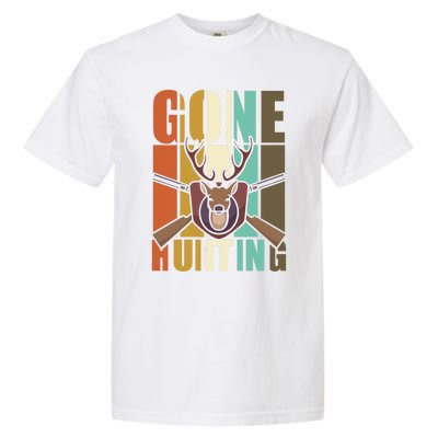 Gone Hunting Animal Deer Hunter Lovers Gift Garment-Dyed Heavyweight T-Shirt