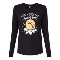 Gudetama Have A Gude Day Good Day Womens Cotton Relaxed Long Sleeve T-Shirt