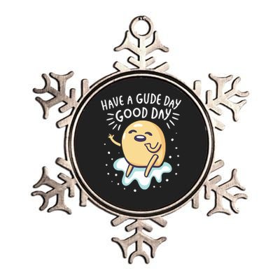 Gudetama Have A Gude Day Good Day Metallic Star Ornament