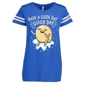 Gudetama Have A Gude Day Good Day Enza Ladies Jersey Football T-Shirt