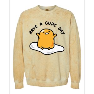 Gudetama Have A Gude Day Good Day Colorblast Crewneck Sweatshirt