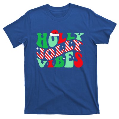 Groovy Have A Holly Xmas Jolly Christmas Santa Hat T-Shirt