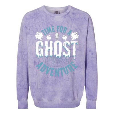 Ghost Hunting Adventures Quote For Paranormal Investigator Colorblast Crewneck Sweatshirt