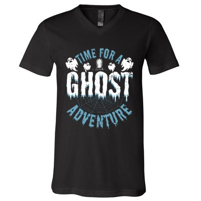 Ghost Hunting Adventures Quote For Paranormal Investigator V-Neck T-Shirt