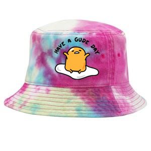 Gudetama Have A Gude Day Good Day Tie-Dyed Bucket Hat