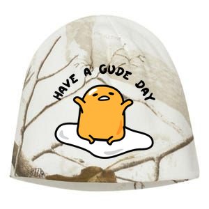 Gudetama Have A Gude Day Good Day Kati - Camo Knit Beanie