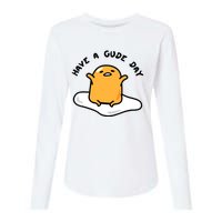 Gudetama Have A Gude Day Good Day Womens Cotton Relaxed Long Sleeve T-Shirt