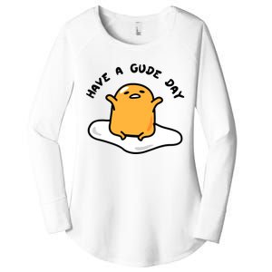 Gudetama Have A Gude Day Good Day Women's Perfect Tri Tunic Long Sleeve Shirt