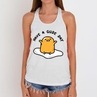 Gudetama Have A Gude Day Good Day Women's Knotted Racerback Tank