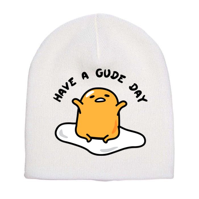 Gudetama Have A Gude Day Good Day Short Acrylic Beanie