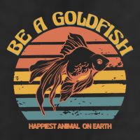 Goldfish Happiest Animal On Earth 7 Panel Mesh Trucker Snapback Hat