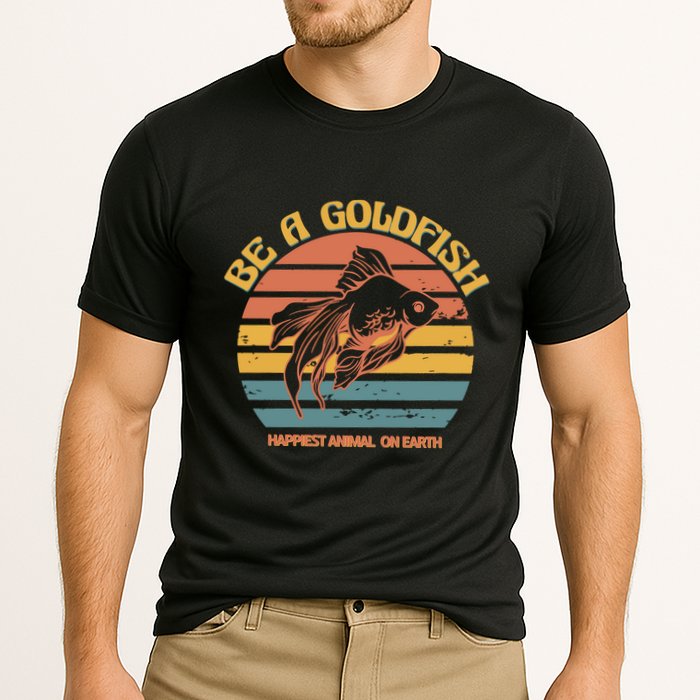 Goldfish Happiest Animal On Earth Cooling Performance Crew T-Shirt