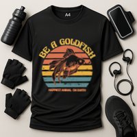 Goldfish Happiest Animal On Earth Cooling Performance Crew T-Shirt