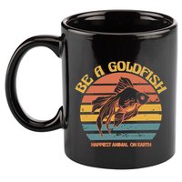 Goldfish Happiest Animal On Earth 11oz C Handle Ceramic Mug