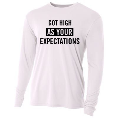 Got High As Your Expectations Cooling Performance Long Sleeve Crew