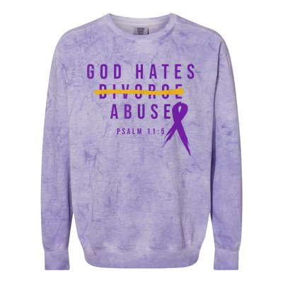 God Hates Abuse Colorblast Crewneck Sweatshirt