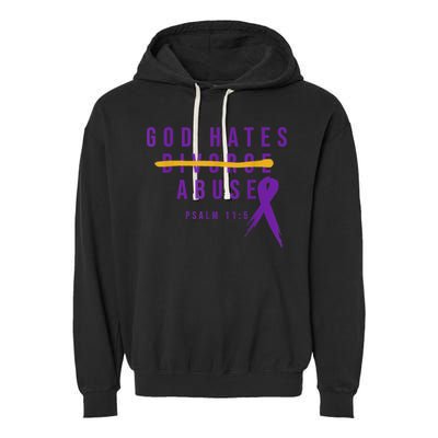 God Hates Abuse Garment-Dyed Fleece Hoodie