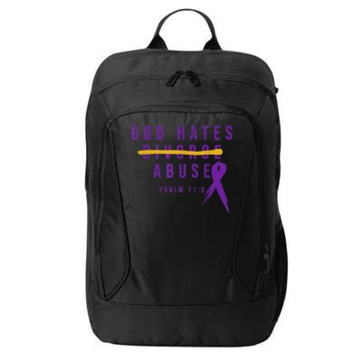 God Hates Abuse City Backpack