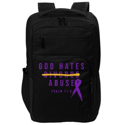 God Hates Abuse Impact Tech Backpack