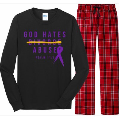 God Hates Abuse Long Sleeve Pajama Set