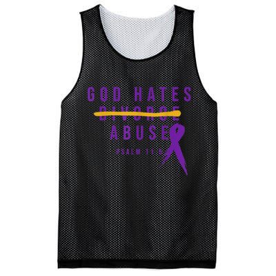 God Hates Abuse Mesh Reversible Basketball Jersey Tank