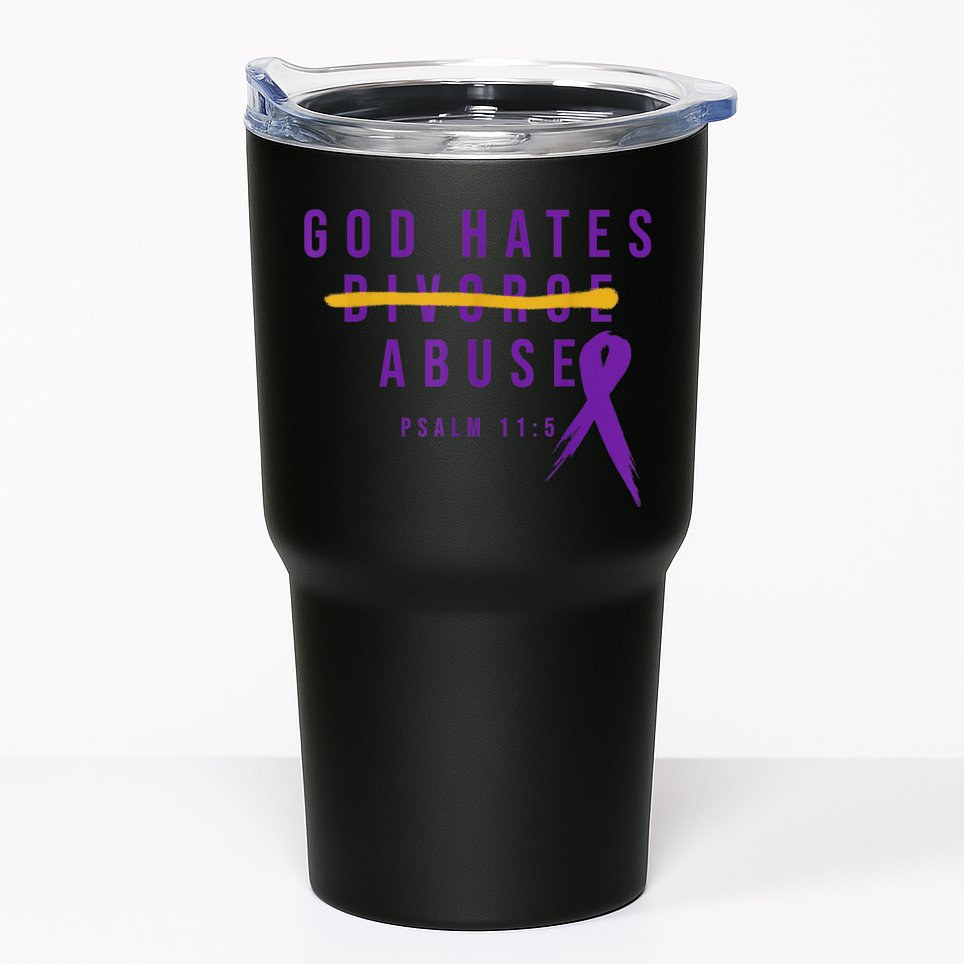 God Hates Abuse Tumbler