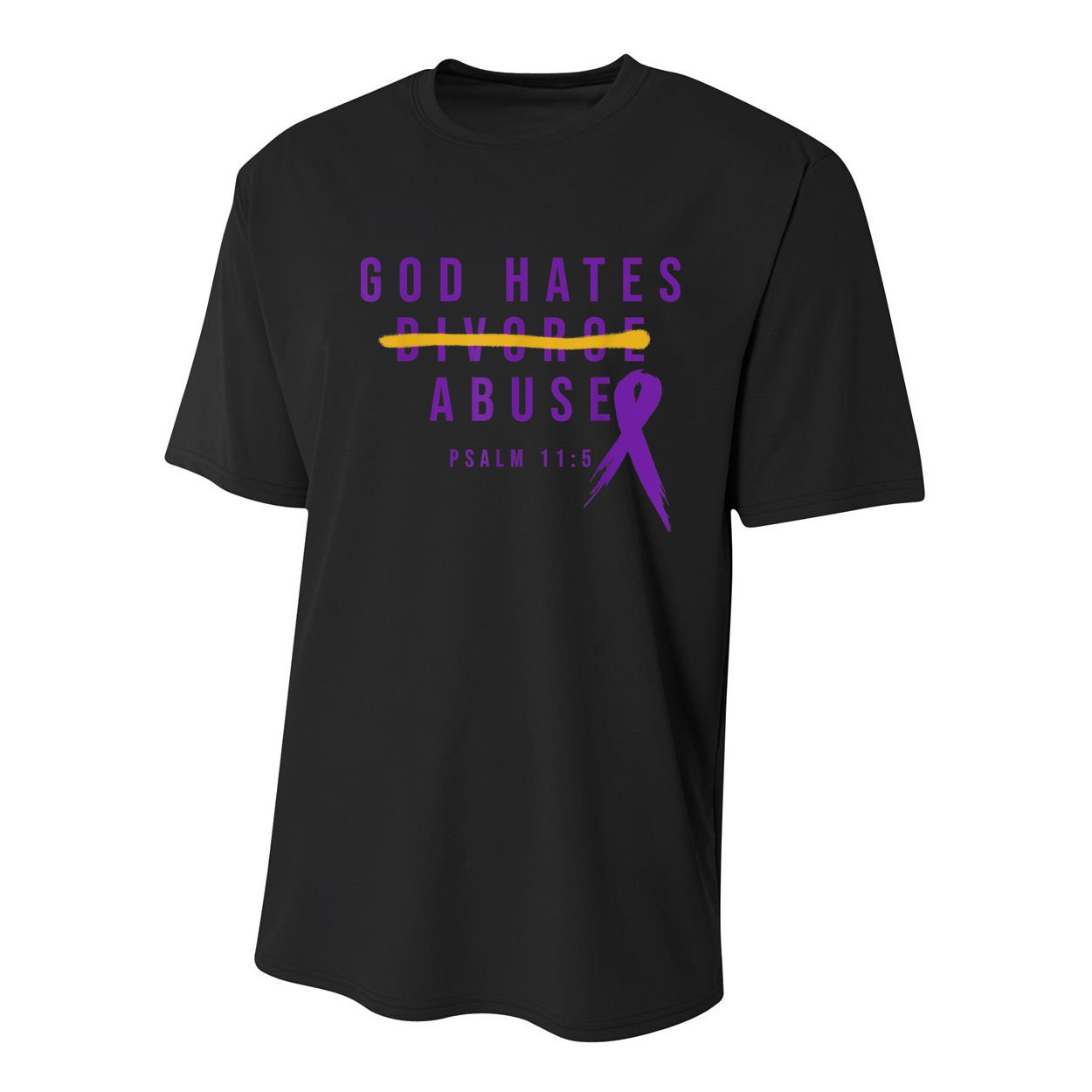 God Hates Abuse Youth Performance Sprint T-Shirt