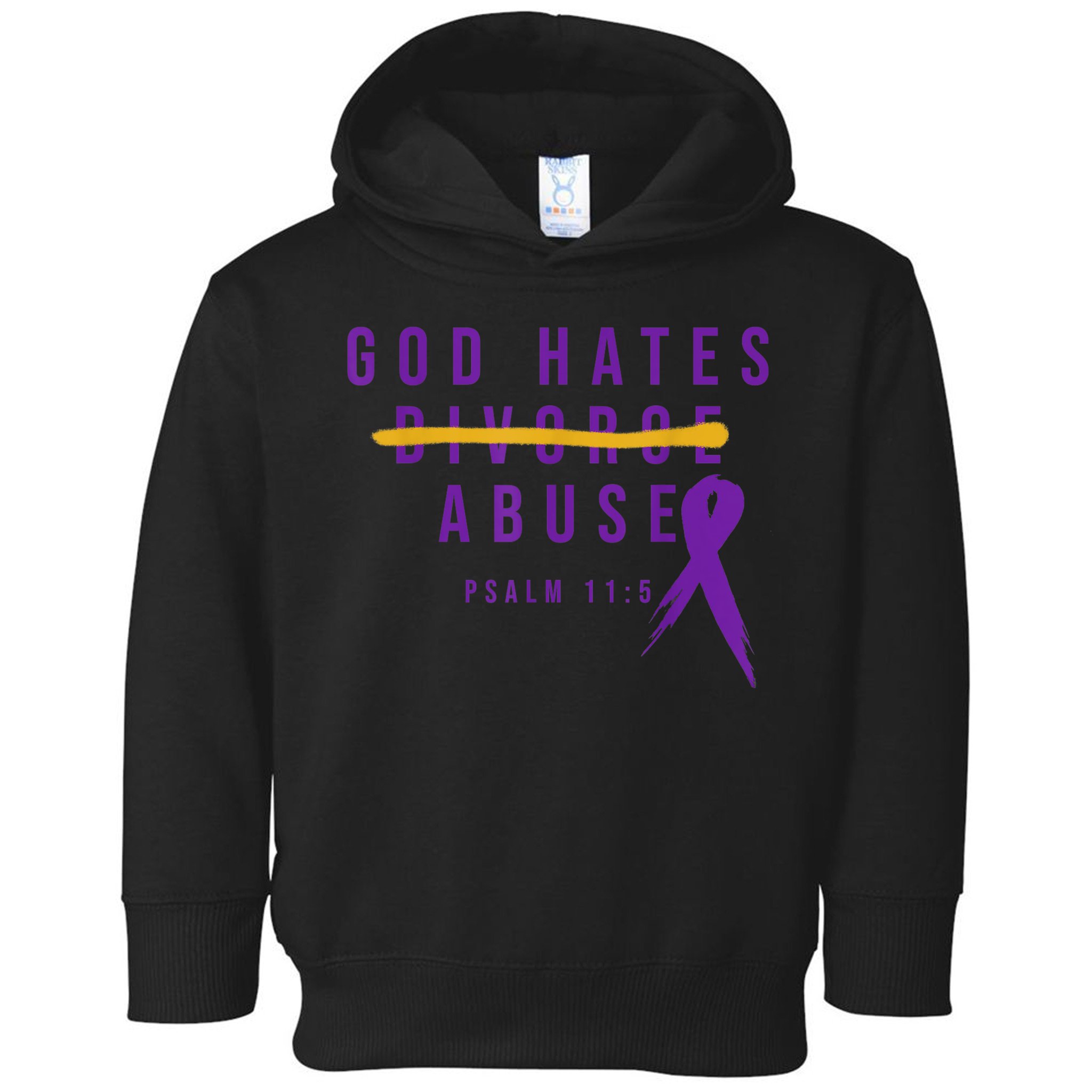 God Hates Abuse Toddler Hoodie