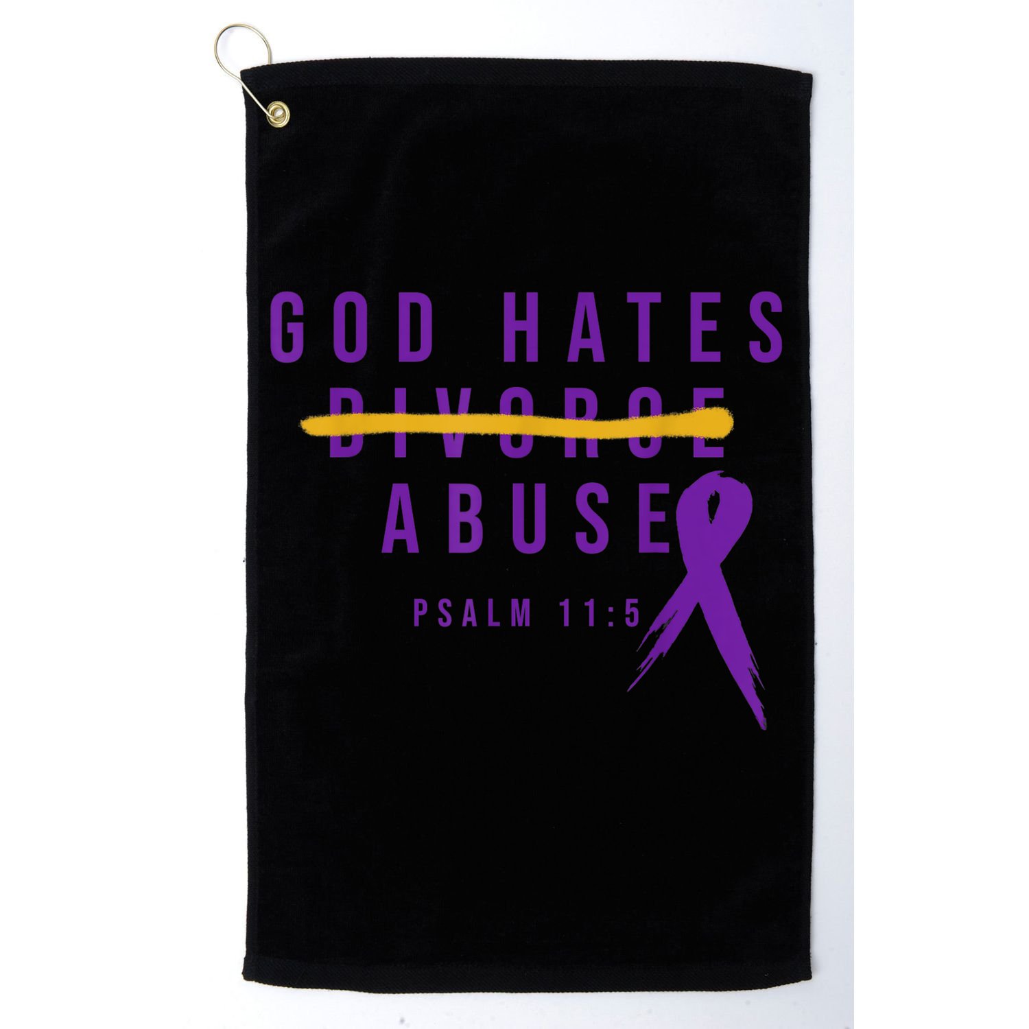 God Hates Abuse Golf Towel