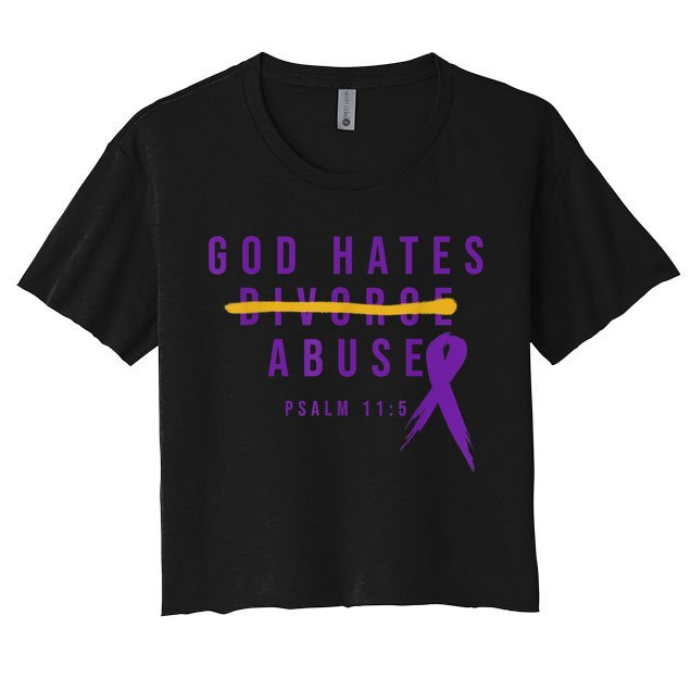 God Hates Abuse Crop Top