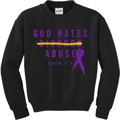 God Hates Abuse Kids Sweatshirt