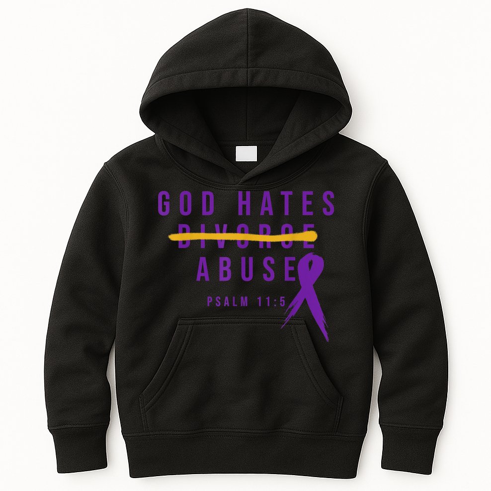 God Hates Abuse Kids Hoodie